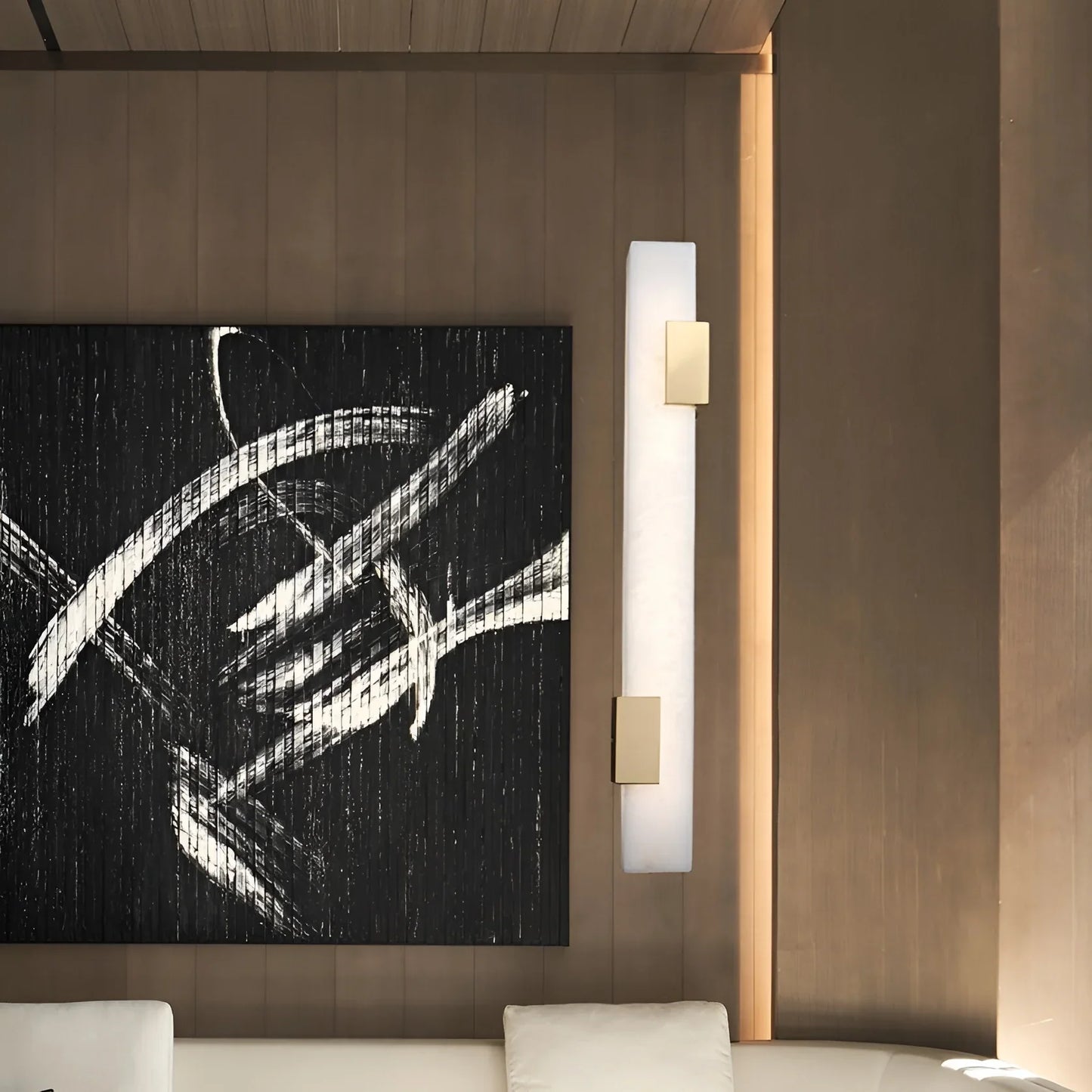 Dendral Futuristic Marble Wall Lamp for Living Room - Wall Lights & Sconces | Lucera Lighting
