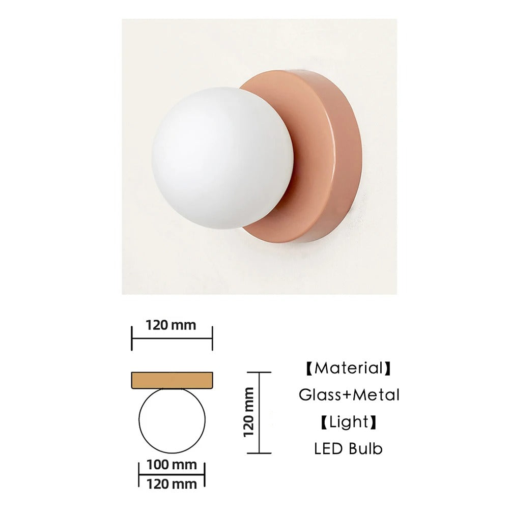 Elegant Glass Wall Light | Minimalist Design with Soft Diffused Lighting | Perfect for Any Room