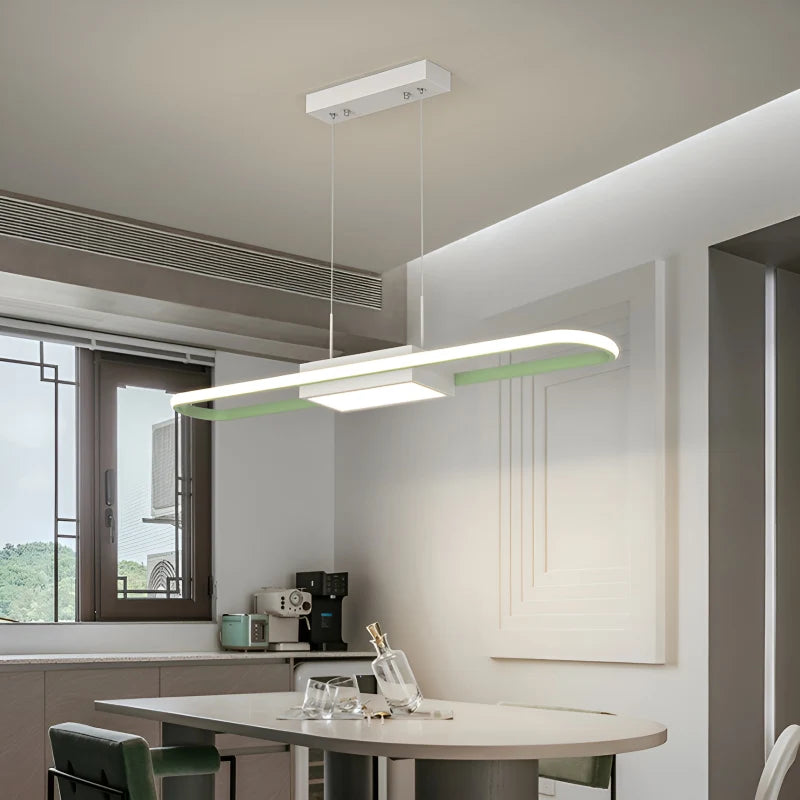 Vilja Long Strip Chandelier for Restaurant - Pendant Lights | Lucera Lighting