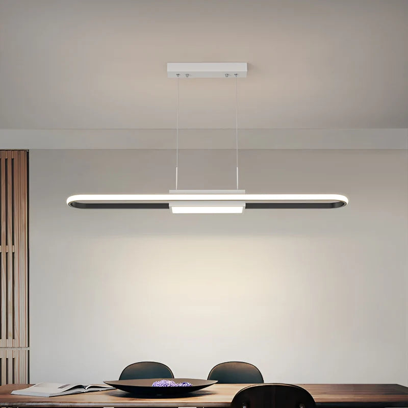 Vilja Long Strip Chandelier for Restaurant - Pendant Lights | Lucera Lighting