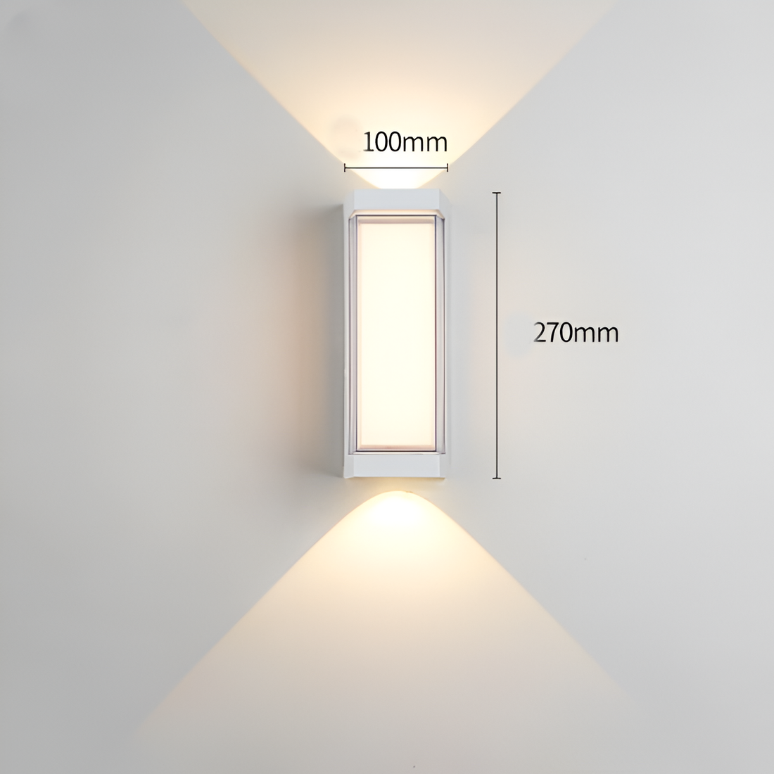Nordic Cylinder Outdoor Wall Light in Black or White
