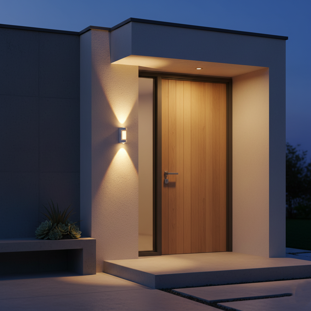 Nordic Cylinder Outdoor Wall Light in Black or White