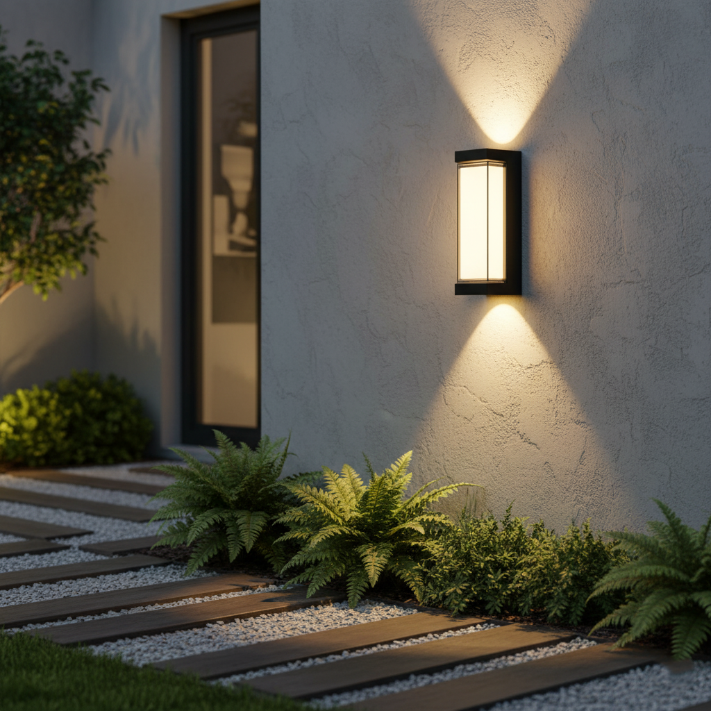 Nordic Cylinder Outdoor Wall Light in Black or White