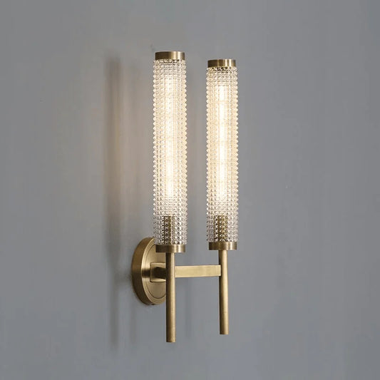 Sul Glass Copper Wall Sconce - Pendant Lights | Lucera Lighting
