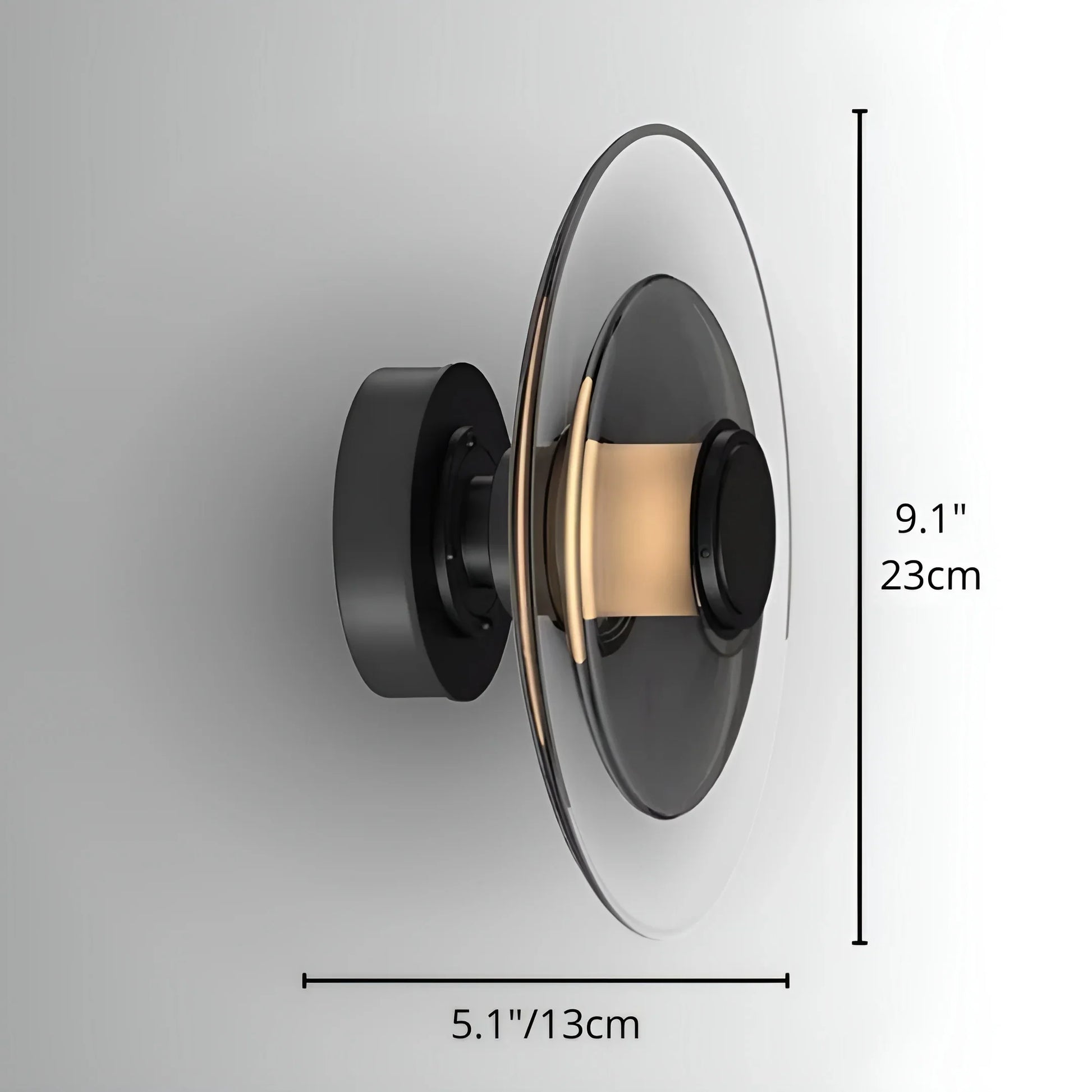 Domo Disc Glass Wall Sconce - Nordic Modern - Wall Lights & Sconces | Lucera Lighting