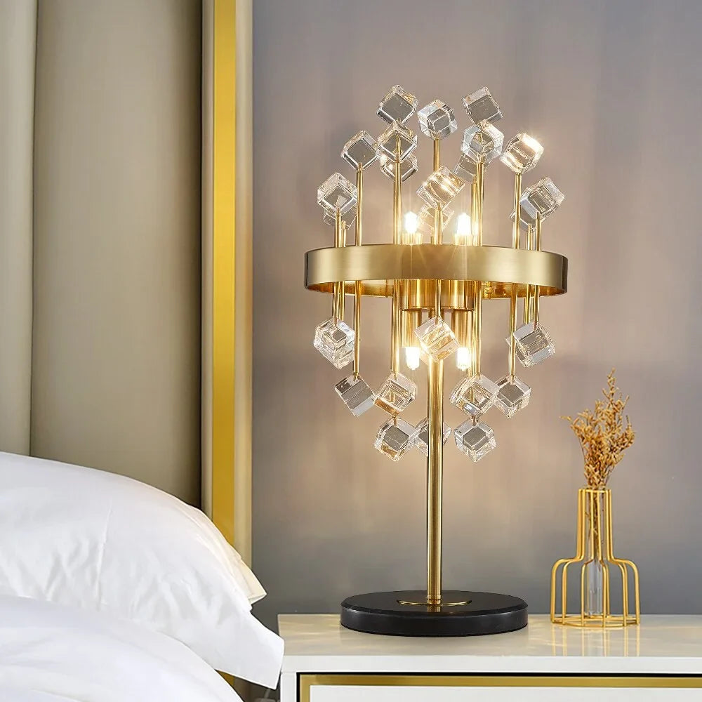 Segreto Gold Crystal Accent Light - Lamps | Lucera Lighting