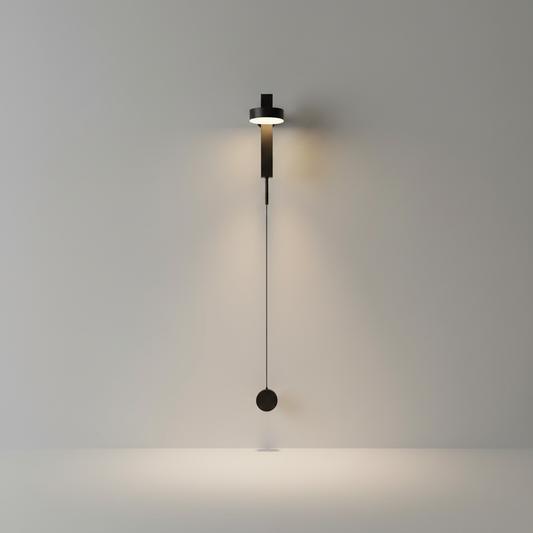 Ritardando Black/Gold Rotating LED Wall Sconce - Wall Lights & Sconces | Lucera Lighting