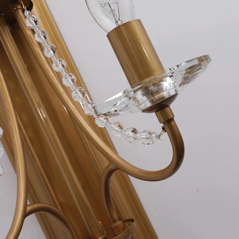 Eco Retro Candle Wall Sconce with Crystal Accents - Wall Lights & Sconces | Lucera Lighting