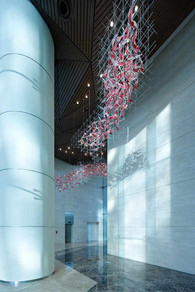 Bryn Colourful Modern Glass Chandelier - Chandeliers | Lucera Lighting