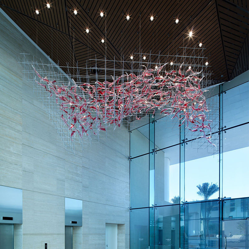 Bryn Colourful Modern Glass Chandelier - Chandeliers | Lucera Lighting