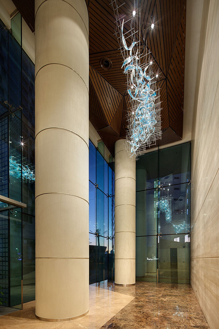 Bryn Colourful Modern Glass Chandelier - Chandeliers | Lucera Lighting