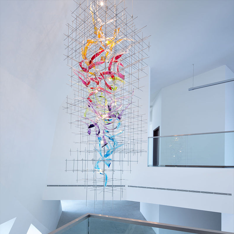 Bryn Colourful Modern Glass Chandelier - Chandeliers | Lucera Lighting