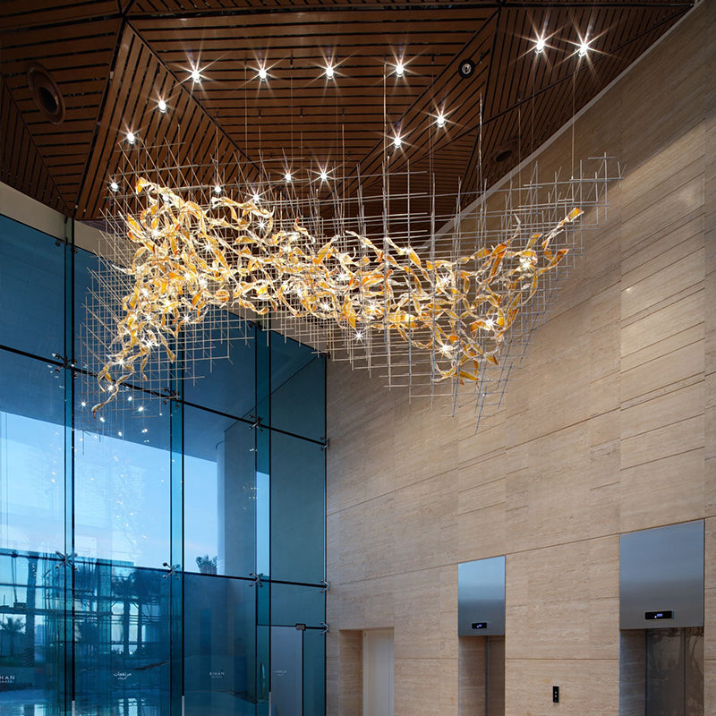 Bryn Colourful Modern Glass Chandelier - Chandeliers | Lucera Lighting