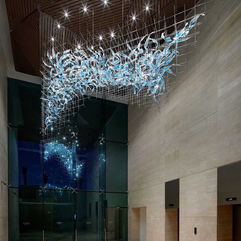 Bryn Colourful Modern Glass Chandelier - Chandeliers | Lucera Lighting