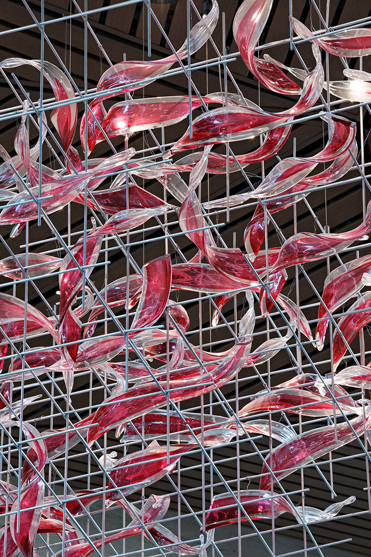 Bryn Colourful Modern Glass Chandelier - Chandeliers | Lucera Lighting