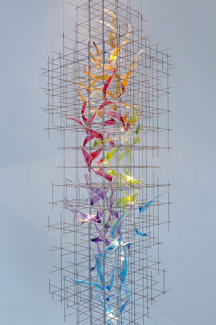 Bryn Colourful Modern Glass Chandelier - Chandeliers | Lucera Lighting