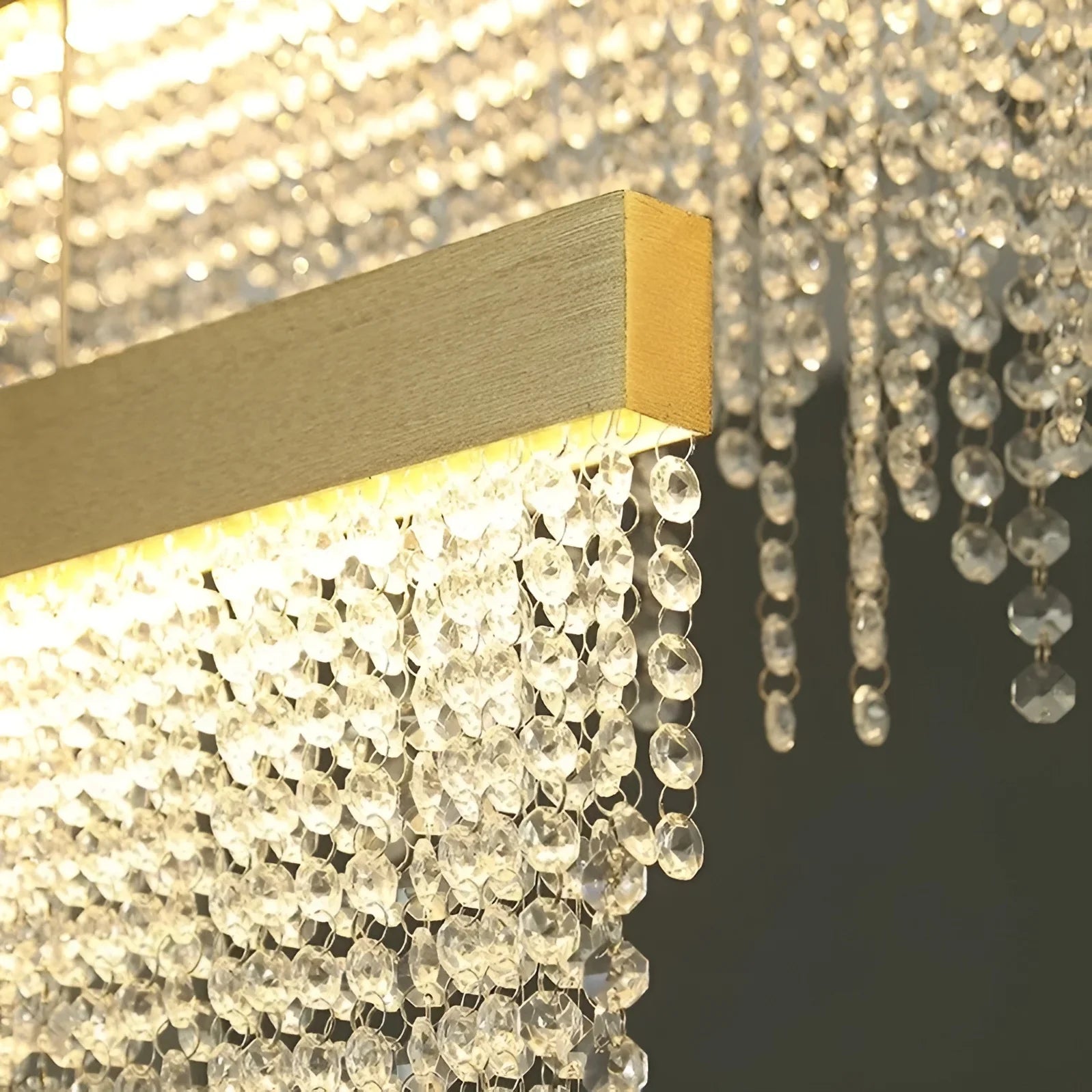 Ylva Raindrops Shining LED Crystal Chandelier - Pendant Lights | Lucera Lighting