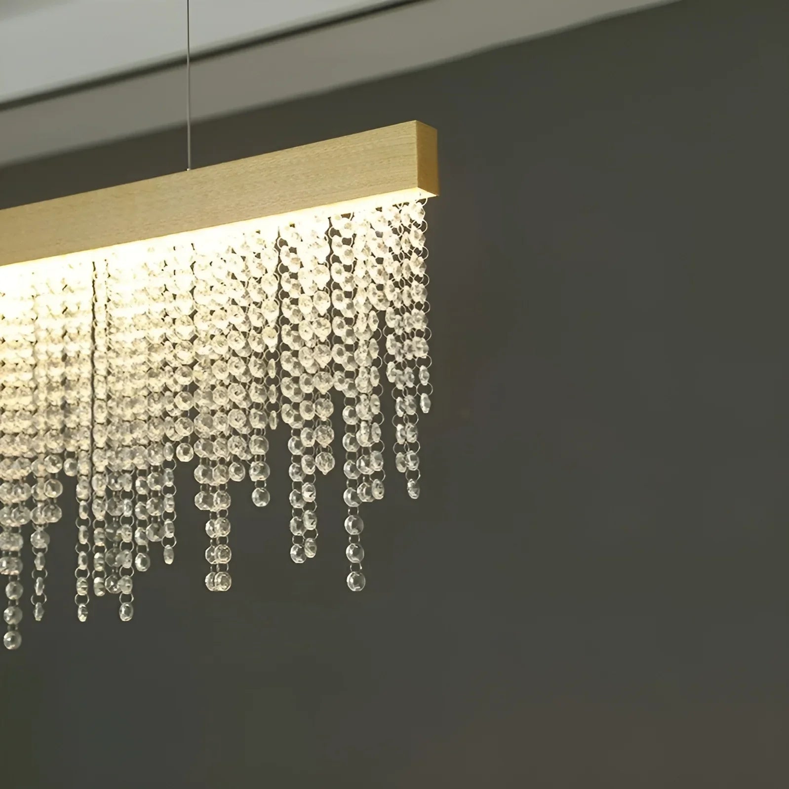 Ylva Raindrops Shining LED Crystal Chandelier - Pendant Lights | Lucera Lighting