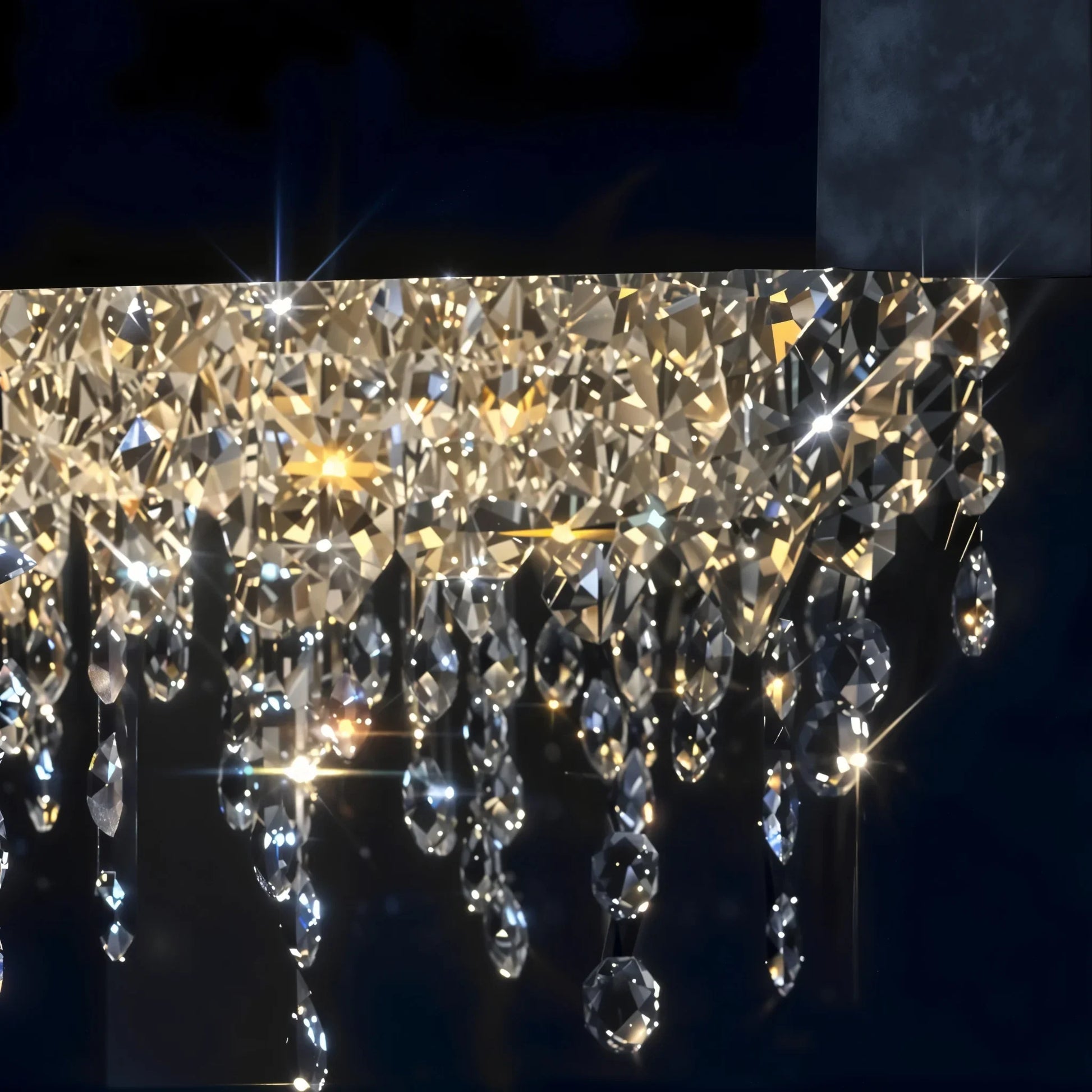 Ylva Raindrops Shining LED Crystal Chandelier - Pendant Lights | Lucera Lighting