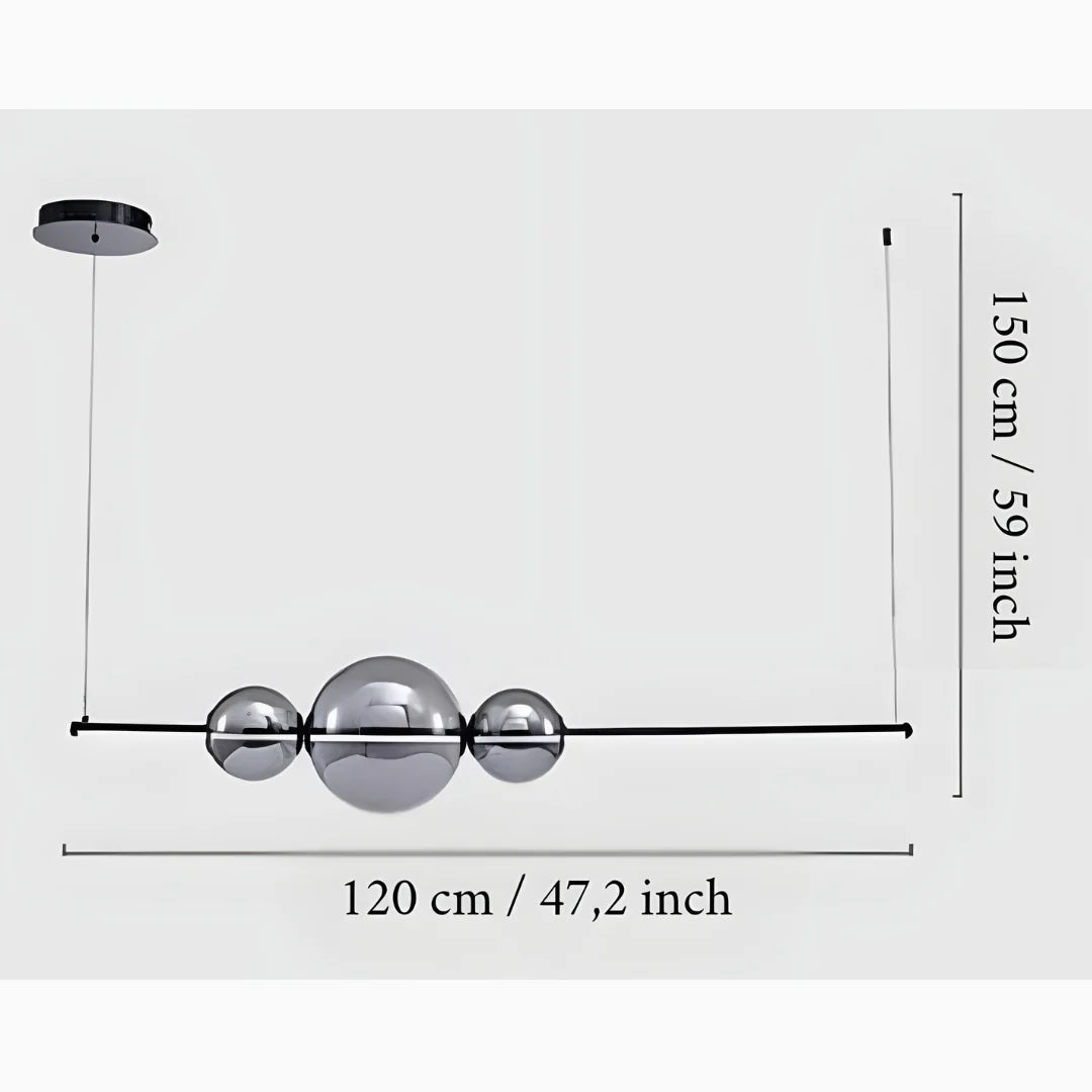 Bjorn Modern Glass LED Chandelier - Pendant Lights | Lucera Lighting