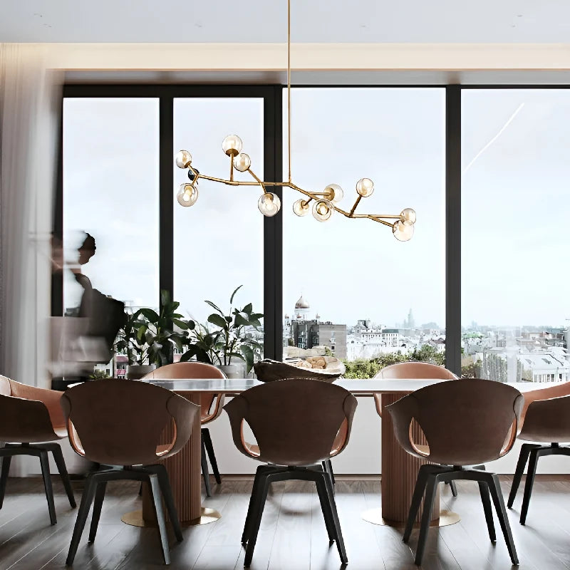 Norn Molecular-Shaped Chandelier - Chandeliers | Lucera Lighting