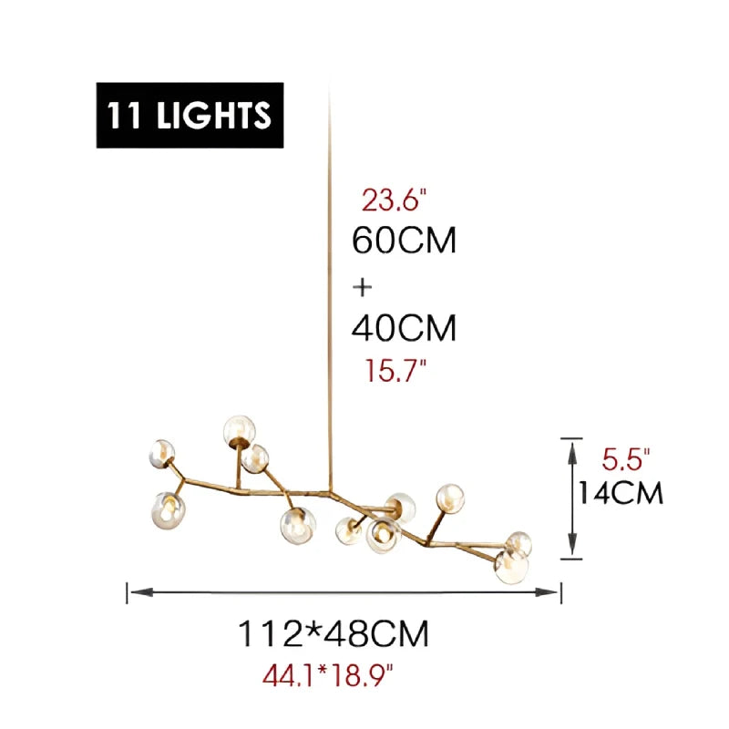 Norn Molecular-Shaped Chandelier - Chandeliers | Lucera Lighting