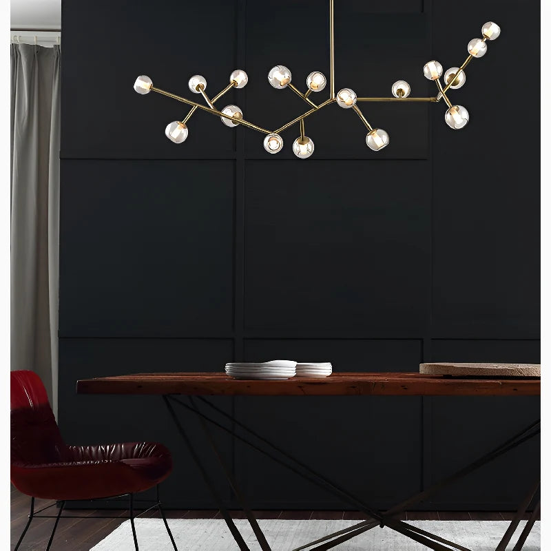 Norn Molecular-Shaped Chandelier - Chandeliers | Lucera Lighting