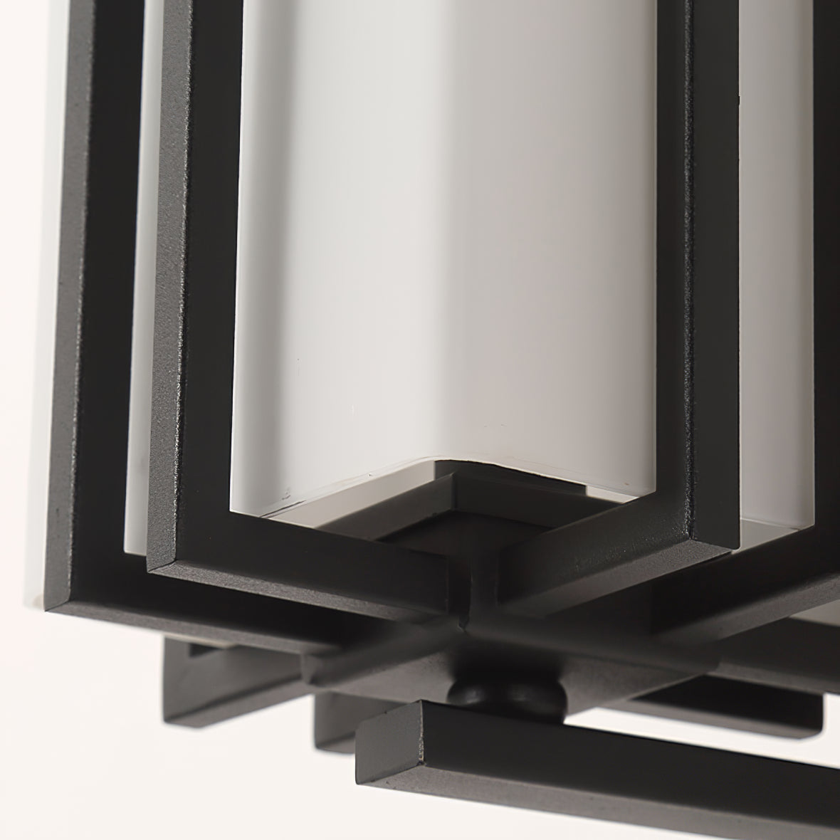 Krajewski Modern Industrial Outdoor Wall Light - Matte Black Exterior Wall Sconce Fixture for Porch, Patio & Garage