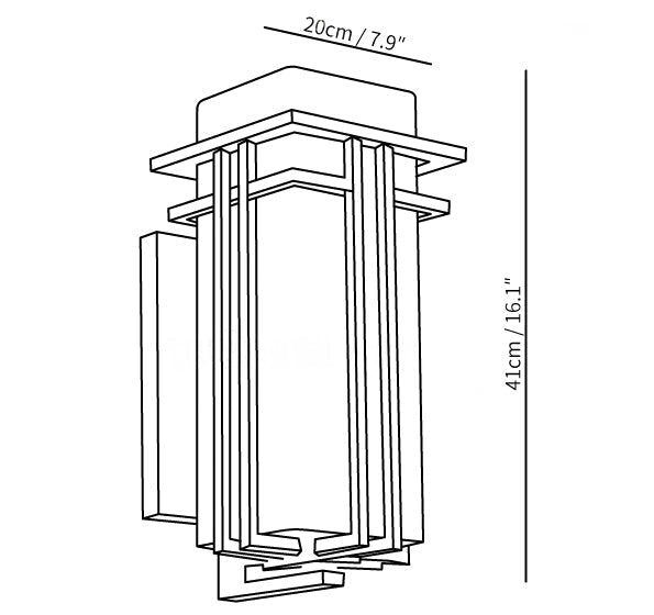 Krajewski Modern Industrial Outdoor Wall Light - Matte Black Exterior Wall Sconce Fixture for Porch, Patio & Garage