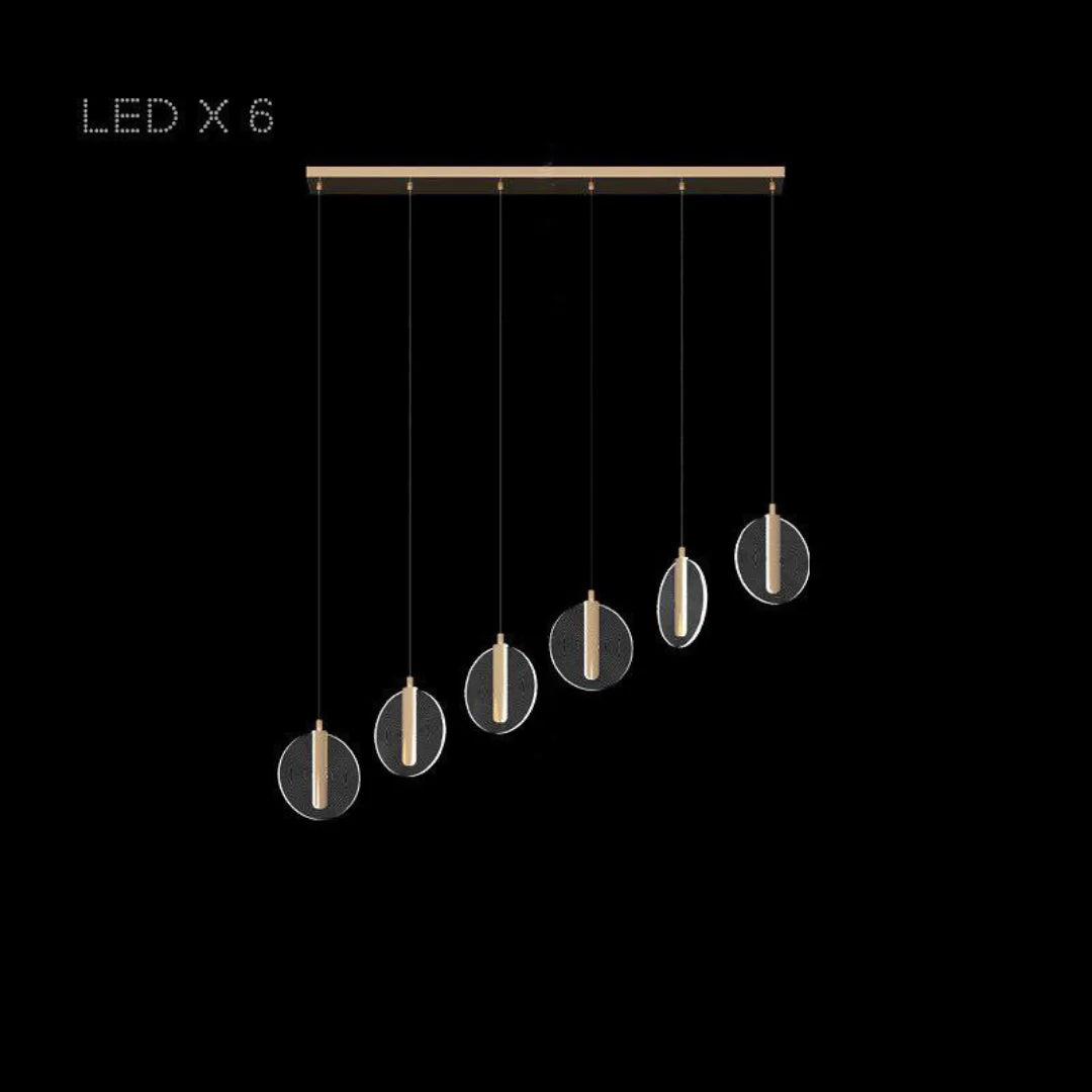 Dell Elegant Gold Circles Magic Chandelier - Chandeliers | Lucera Lighting