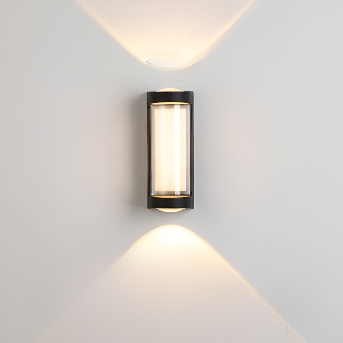 Nordic Cylinder Outdoor Wall Light in Black or White