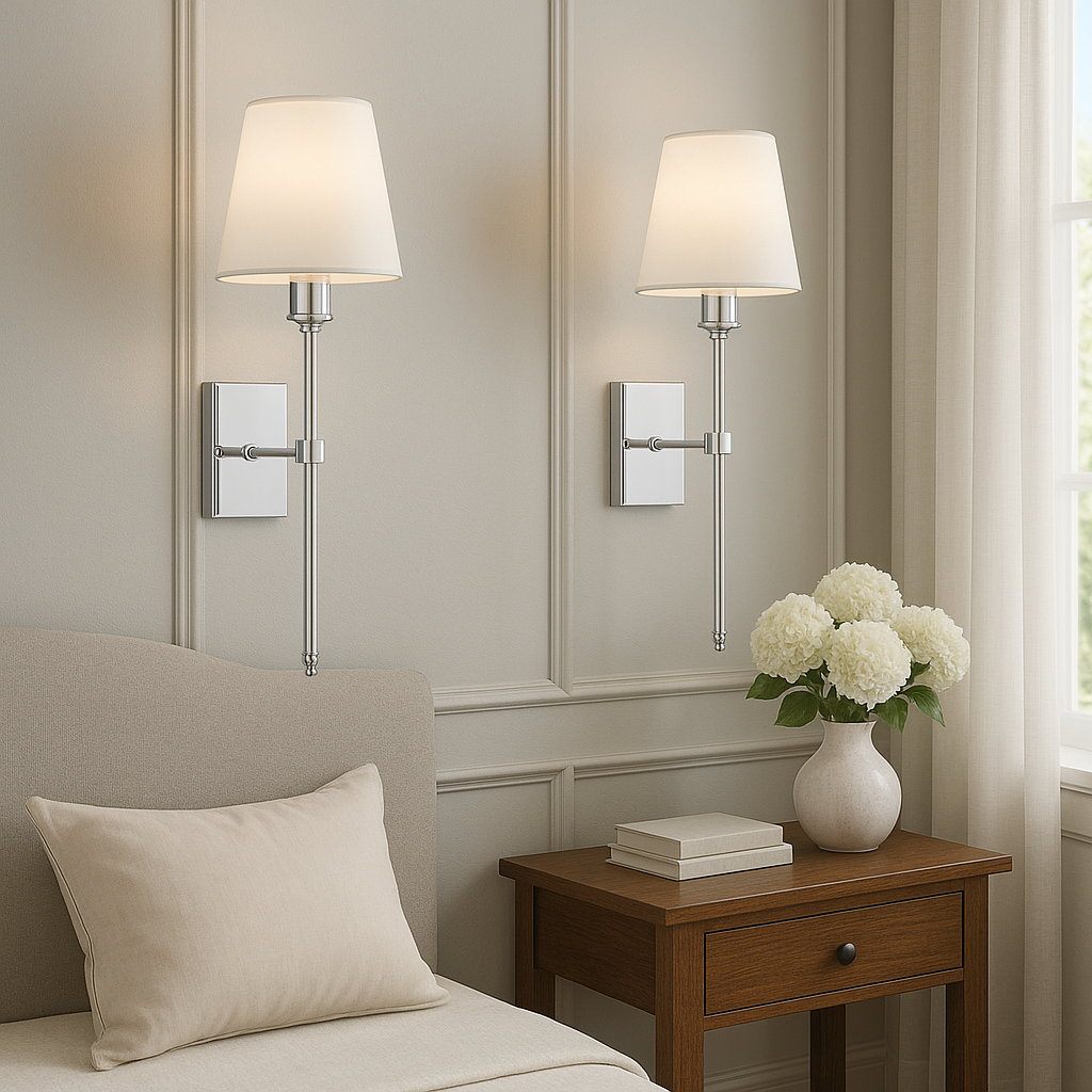 Luminara | Stylish Minimalist 2-Pack Wired Wall Sconces Lighting