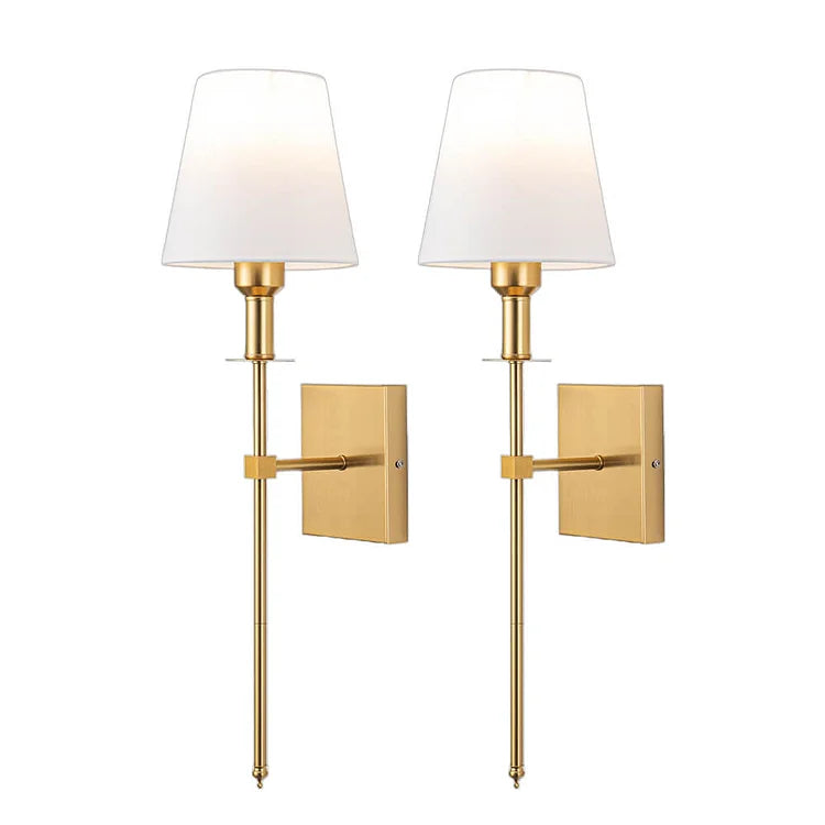 Luminara | Stylish Minimalist 2-Pack Wired Wall Sconces Lighting