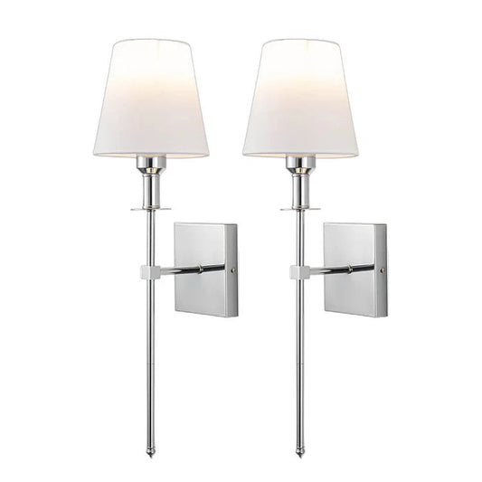 Luminara | Stylish Minimalist 2-Pack Wired Wall Sconces Lighting