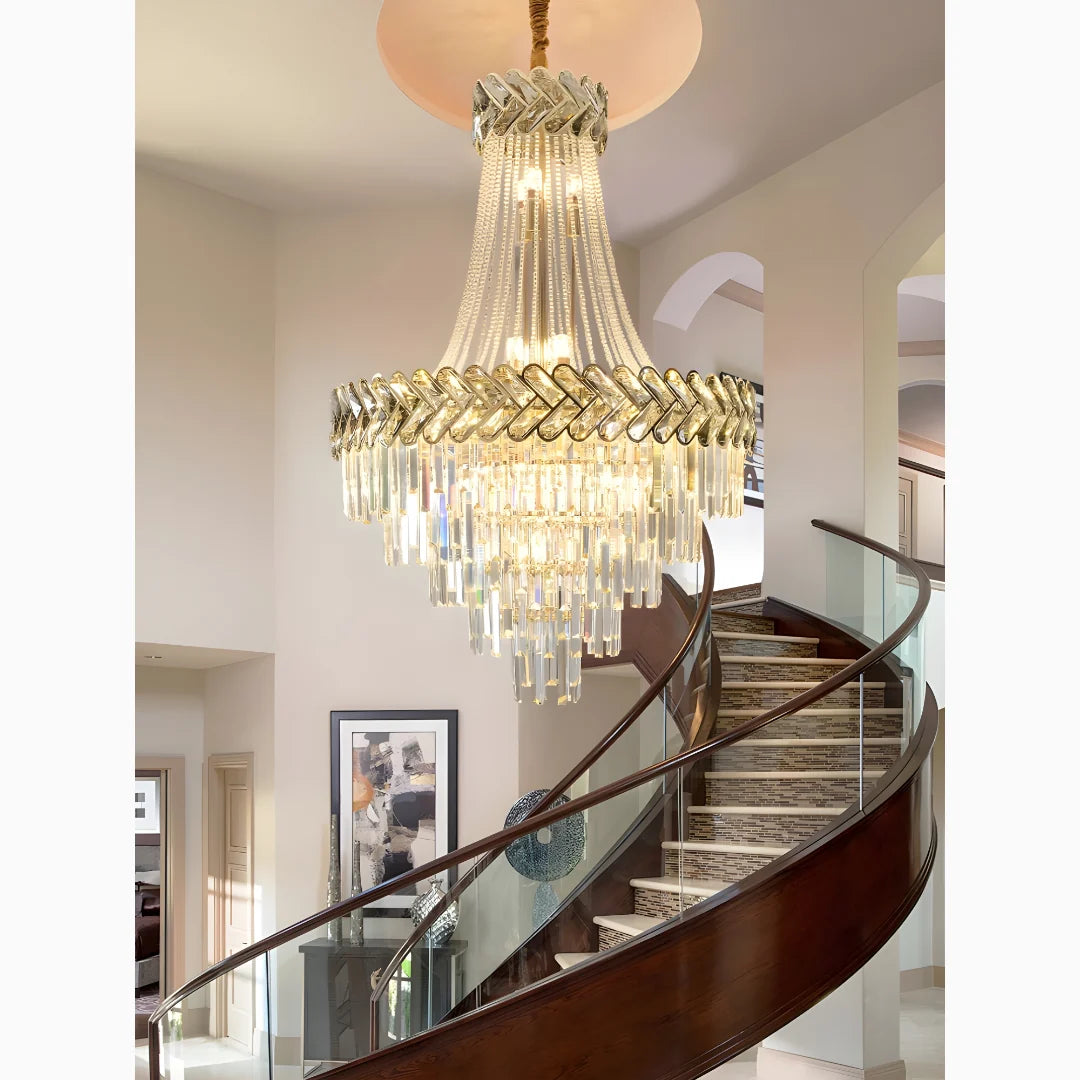 Amber Luxury Crystal Chandelier Opulent Elegance - Chandeliers | Lucera Lighting