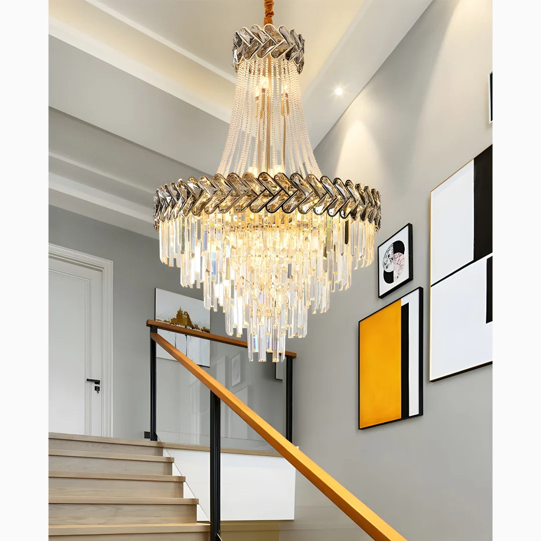 Amber Luxury Crystal Chandelier Opulent Elegance - Chandeliers | Lucera Lighting