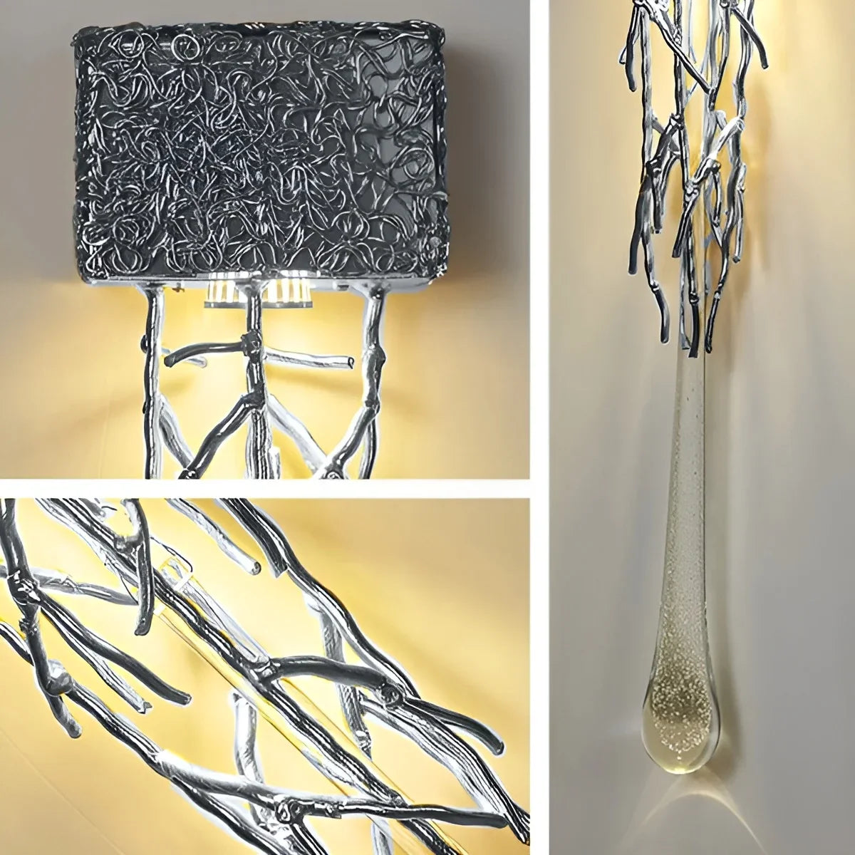 Rallentando LED Crystal Copper Wall Lamp - Wall Lights & Sconces | Lucera Lighting