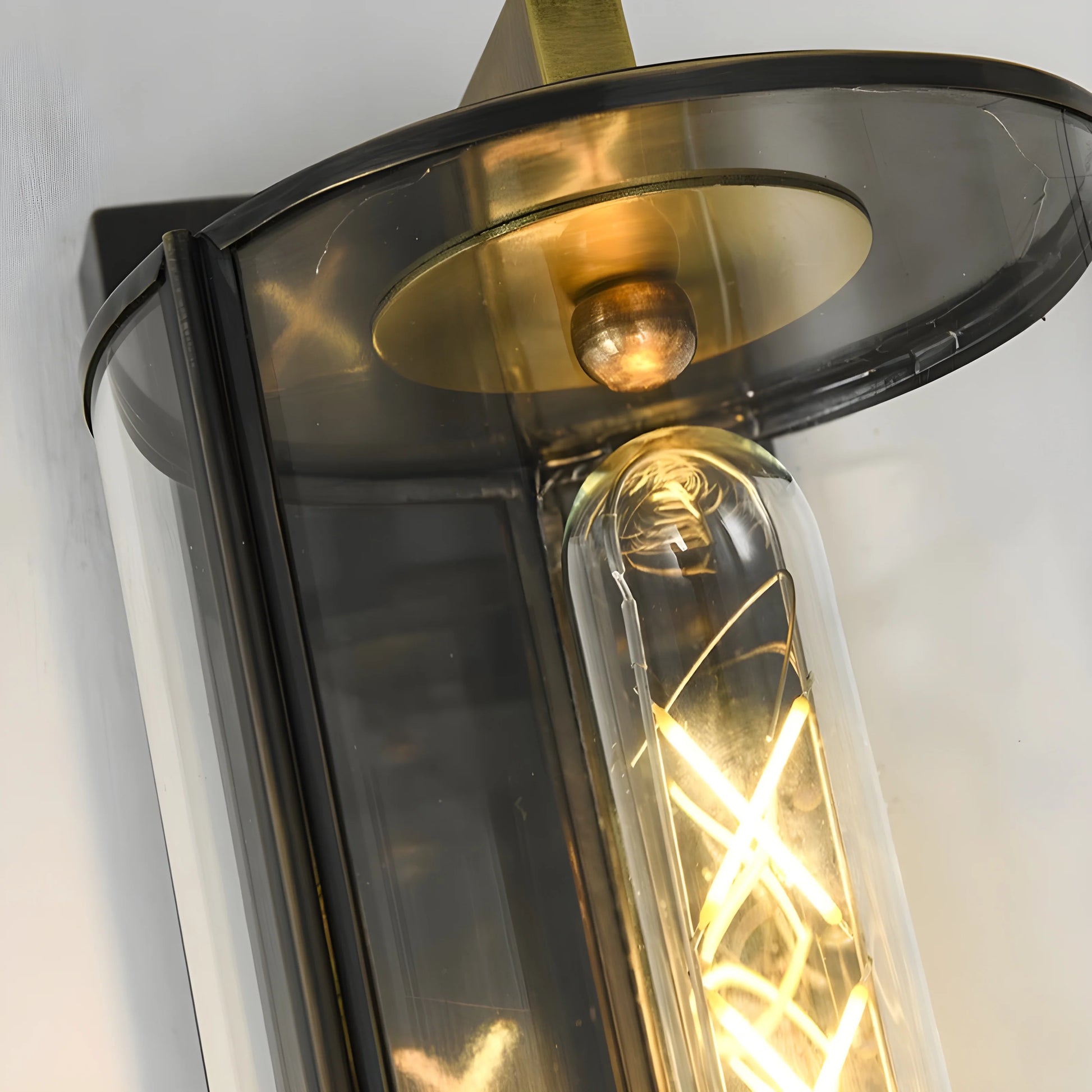 Primal Industrial Glass Wall Lamp for Living Room - Wall Lights & Sconces | Lucera Lighting