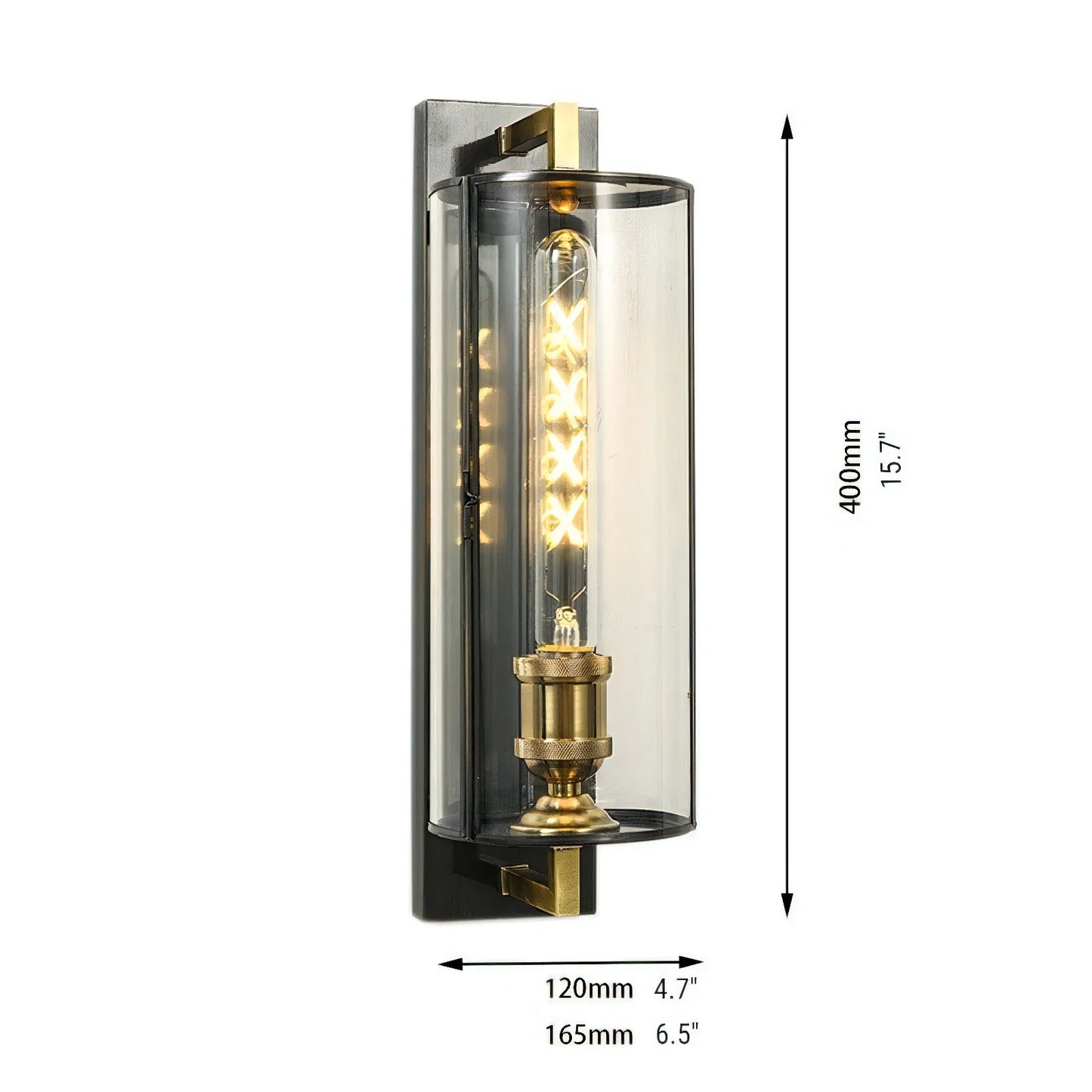 Primal Industrial Glass Wall Lamp for Living Room - Wall Lights & Sconces | Lucera Lighting
