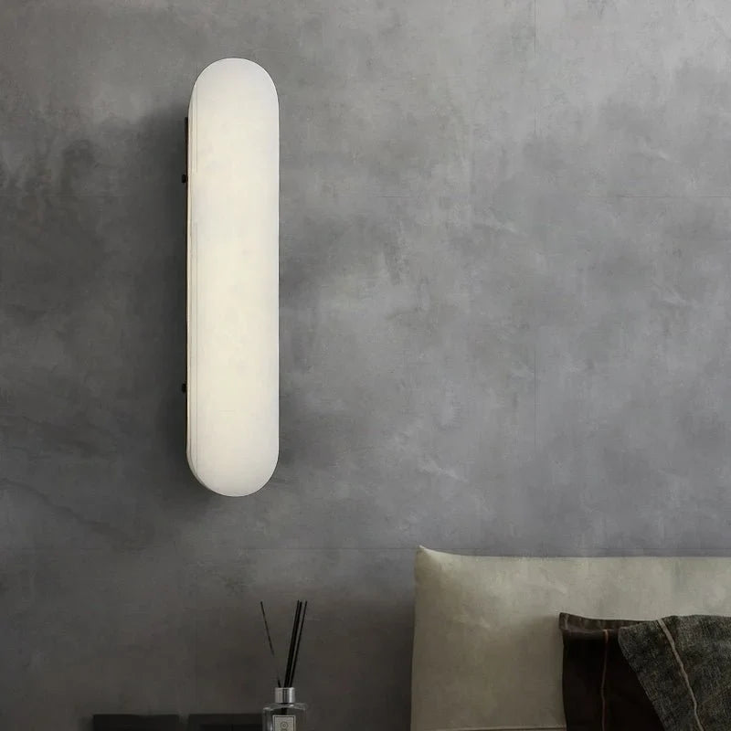 Abacus Marble Vertical Wall Lamp for Living Room - Wall Lights & Sconces | Lucera Lighting