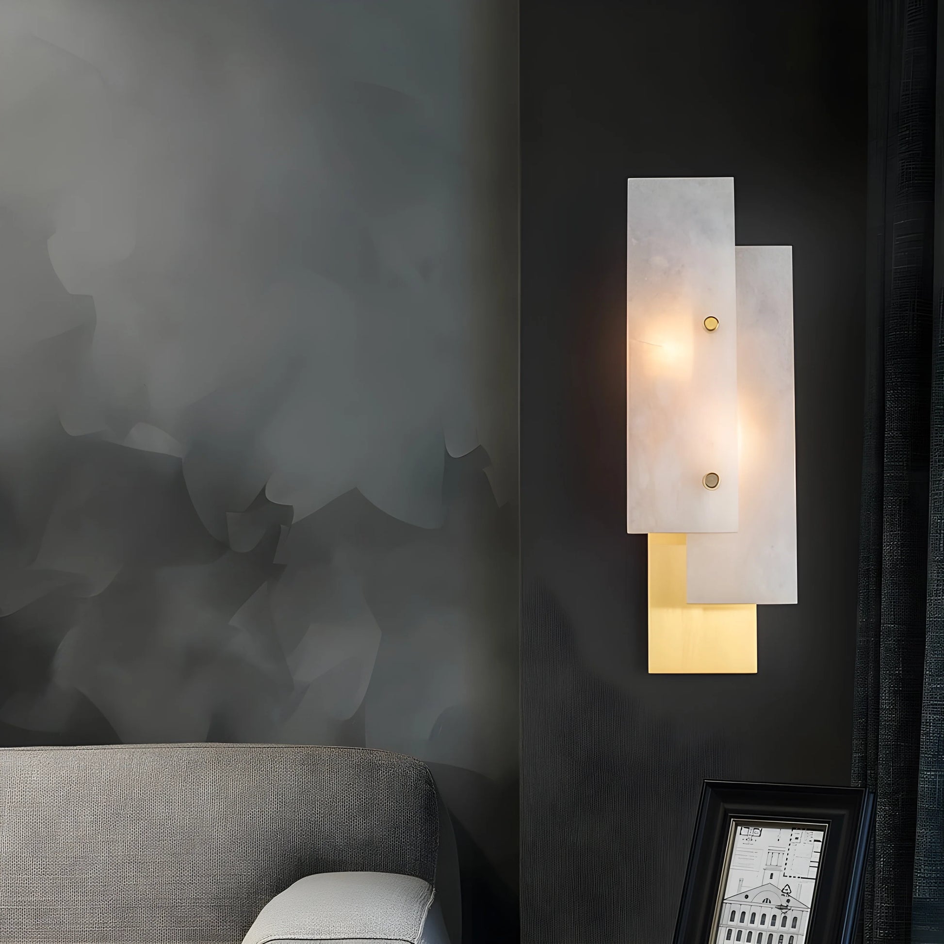 Largeur Postmodern Marble Wall Lamp - Wall Lights & Sconces | Lucera Lighting