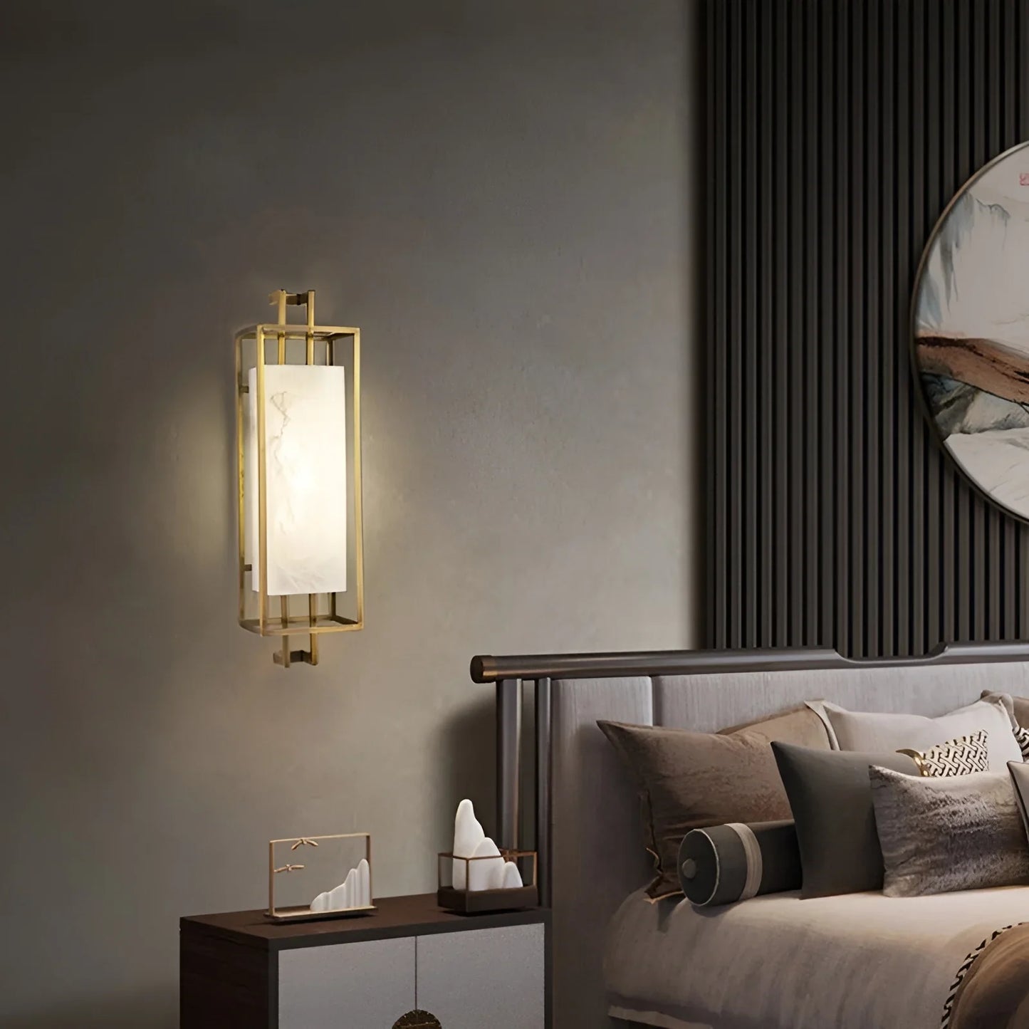 Sonata Luxury Marble Wall Lamp Chinese Style - Wall Lights & Sconces | Lucera Lighting