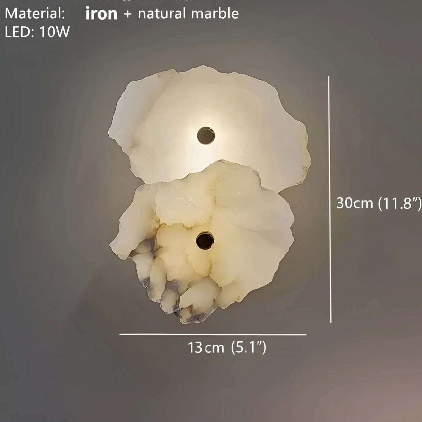 Dentil Natural Marble Wall Lamp - Wall Lights & Sconces | Lucera Lighting