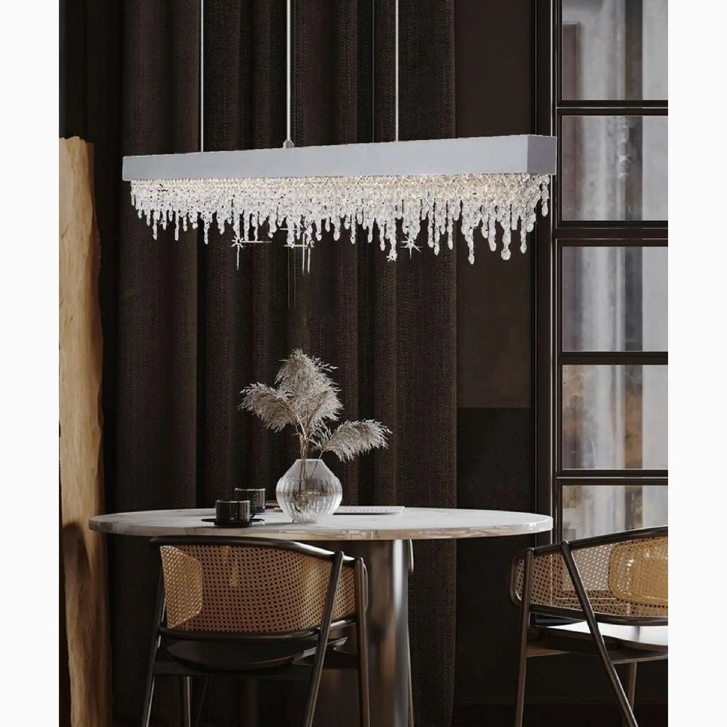 Sol Black and Gold Chandelier for Dining Room - Pendant Lights | Lucera Lighting