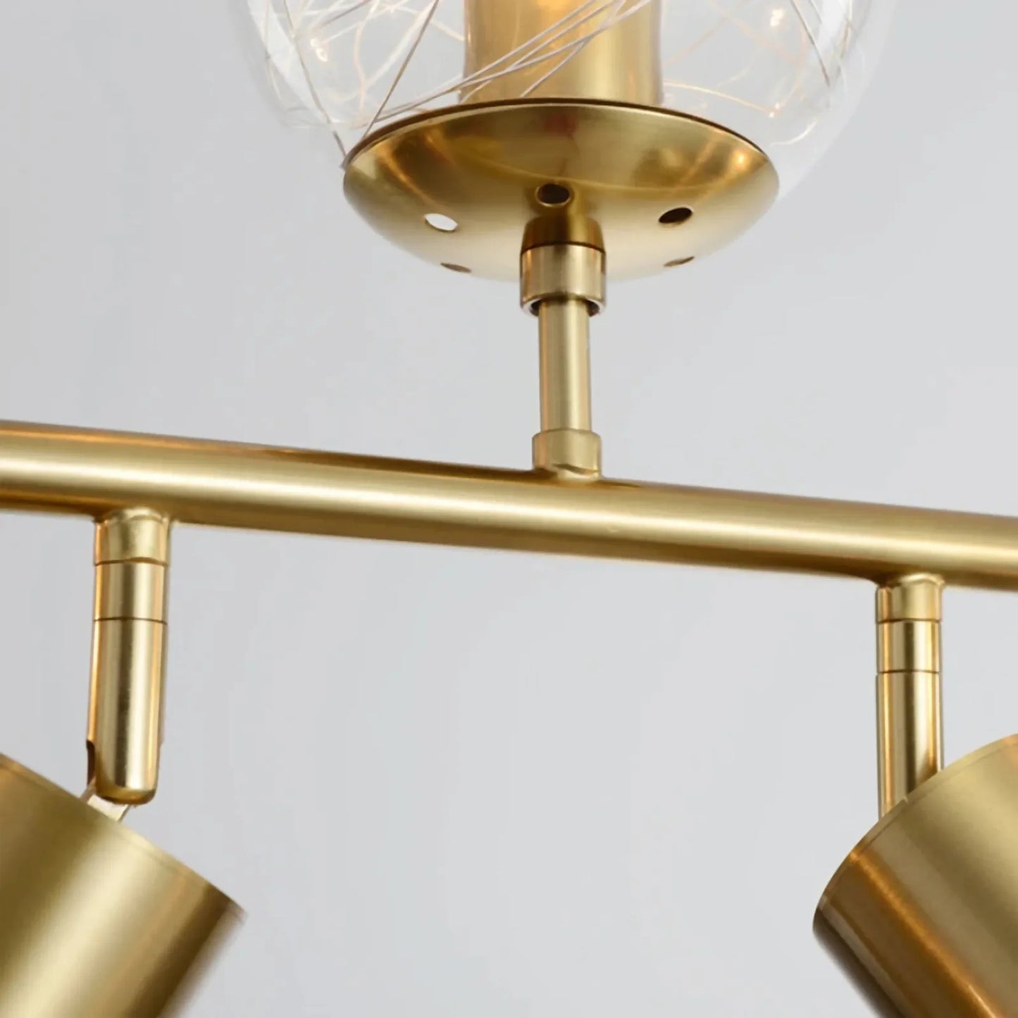 Citrine Modern Pendant Chandelier with Glass Balls - Pendant Lights | Lucera Lighting