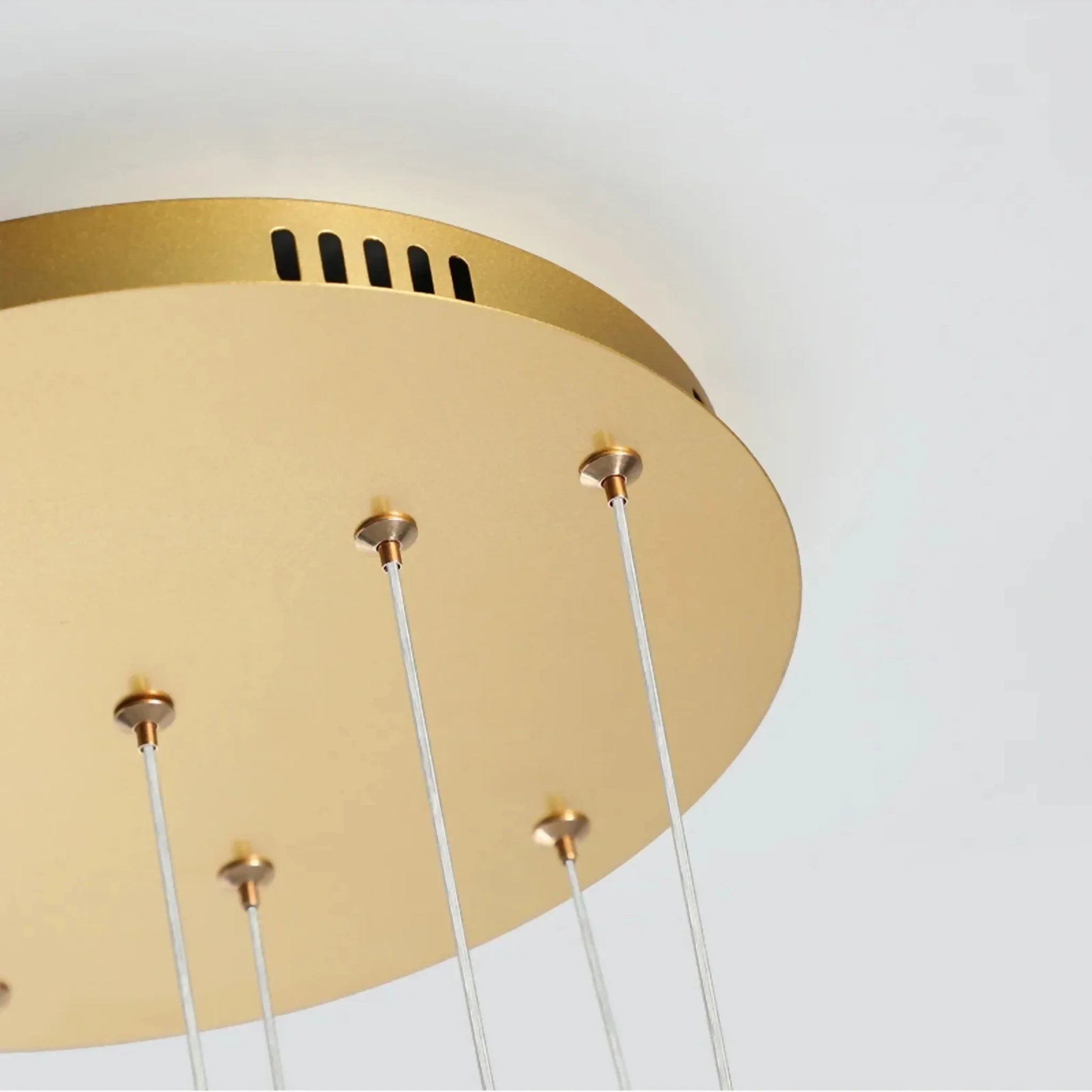Reed Gold Rings Modern Chandelier - Chandeliers | Lucera Lighting