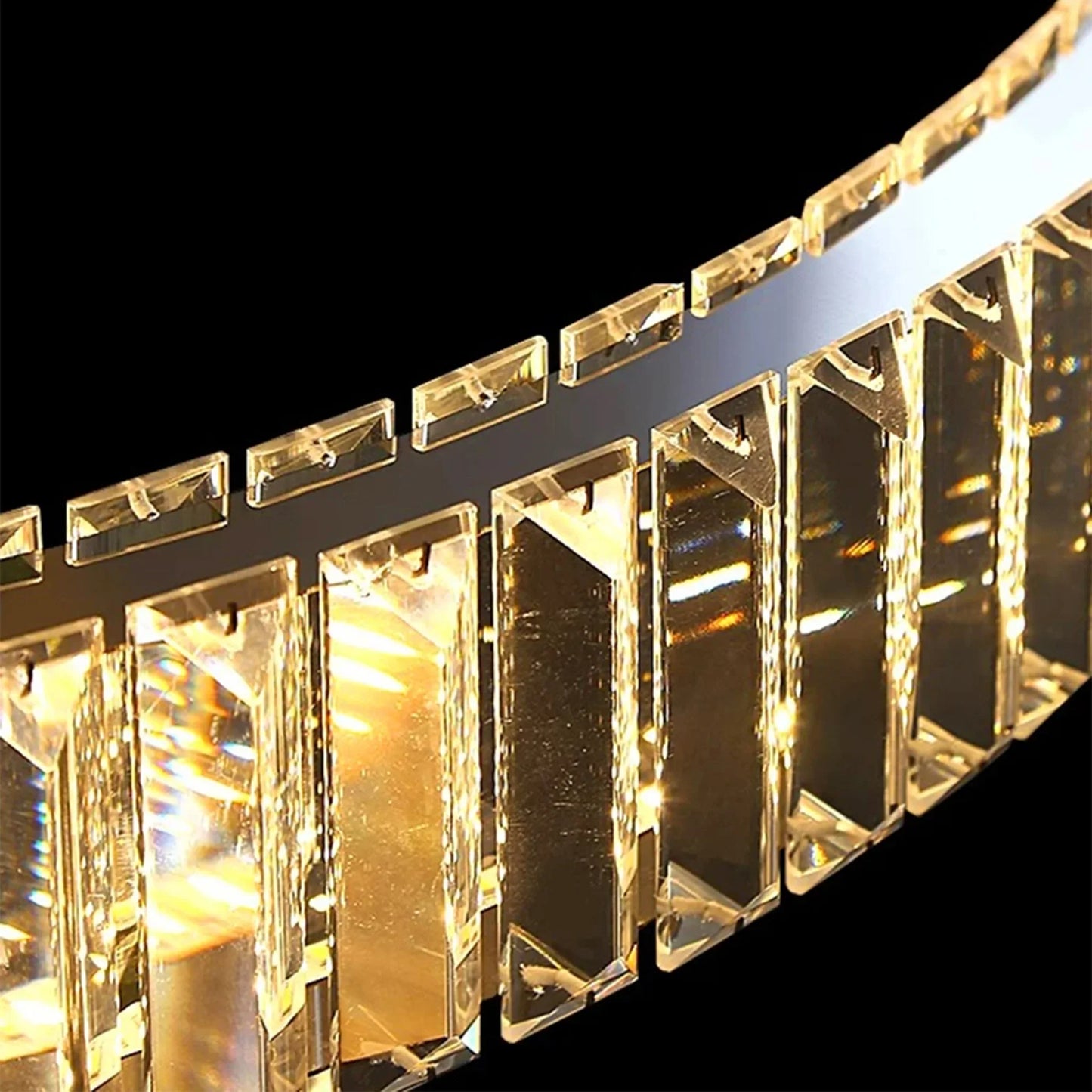 Loch Cascading Crystal Rings Pendant Chandelier - Chandeliers | Lucera Lighting