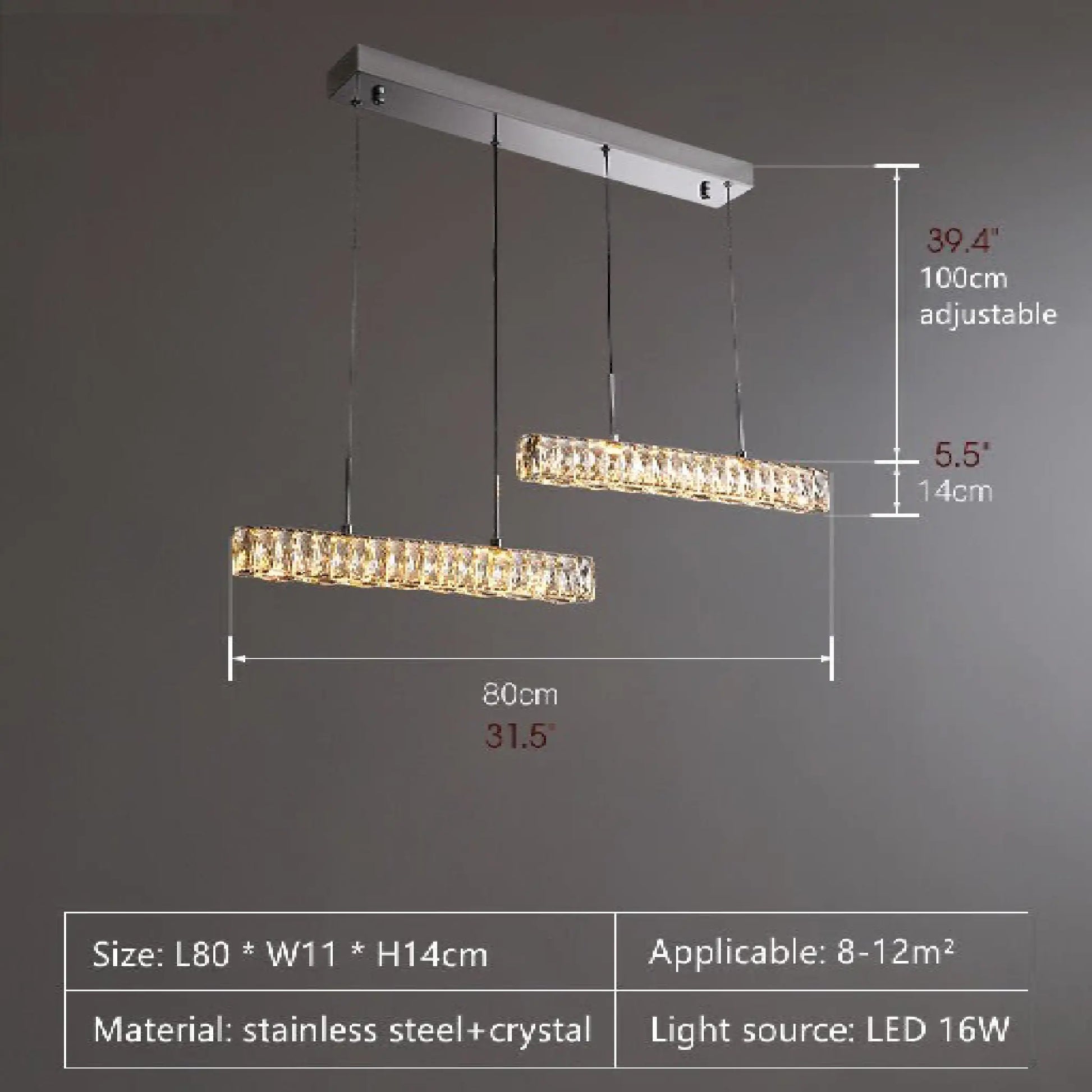 Gerd Crystal Pendant LED Light - Pendant Lights | Lucera Lighting