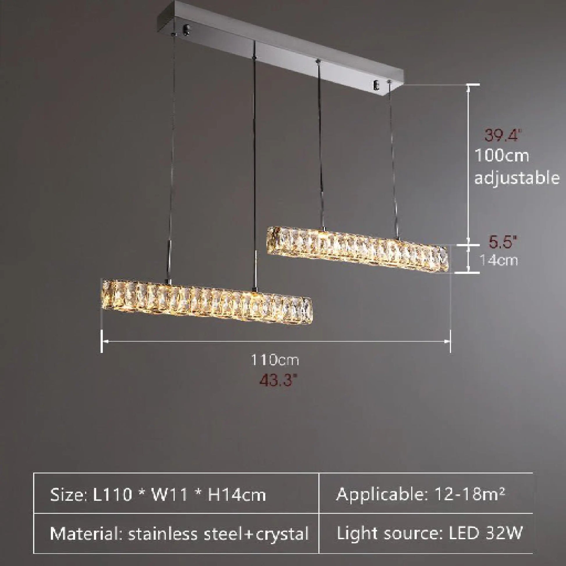 Gerd Crystal Pendant LED Light - Pendant Lights | Lucera Lighting