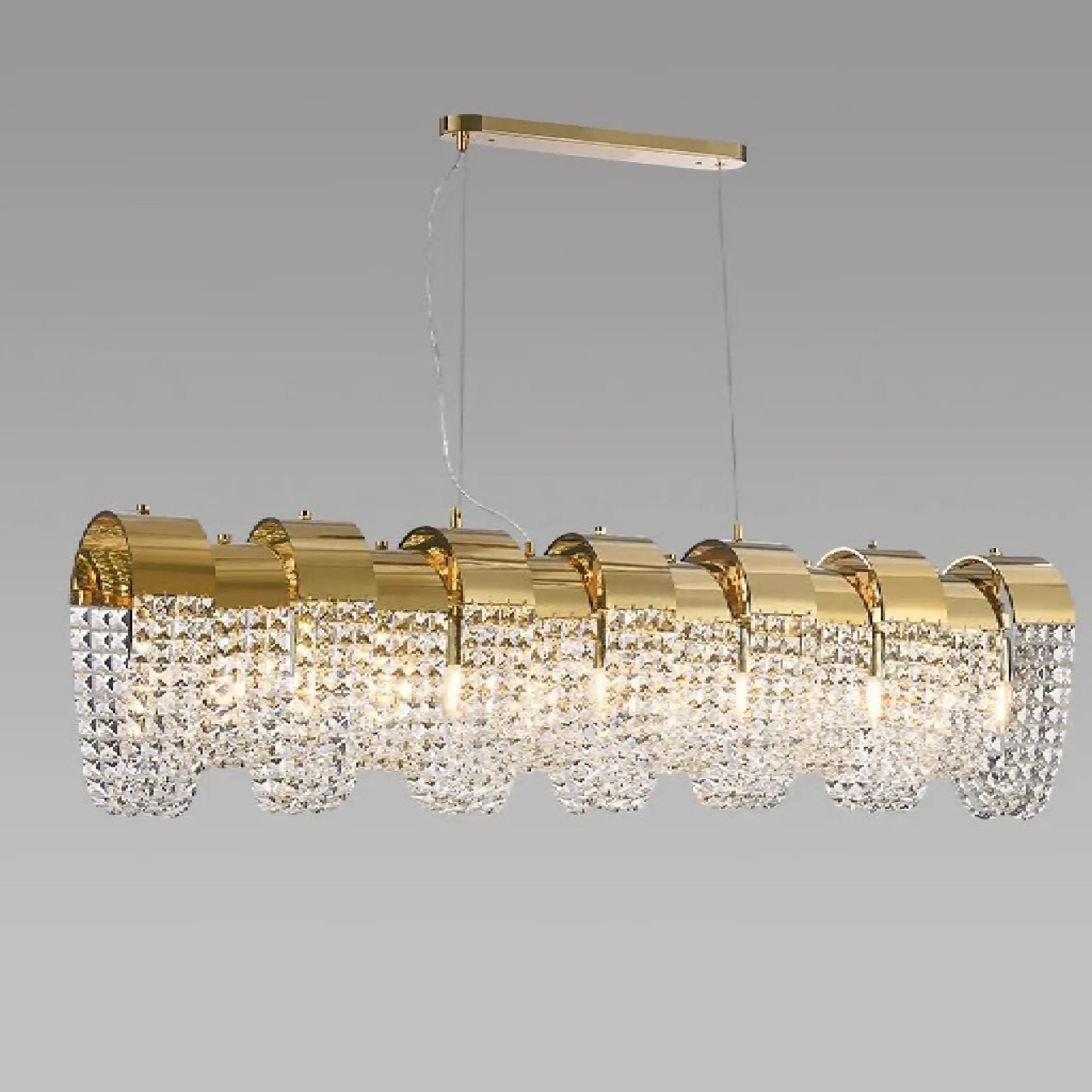 Saga Modern LED Crystal Chandelier - Chandeliers | Lucera Lighting
